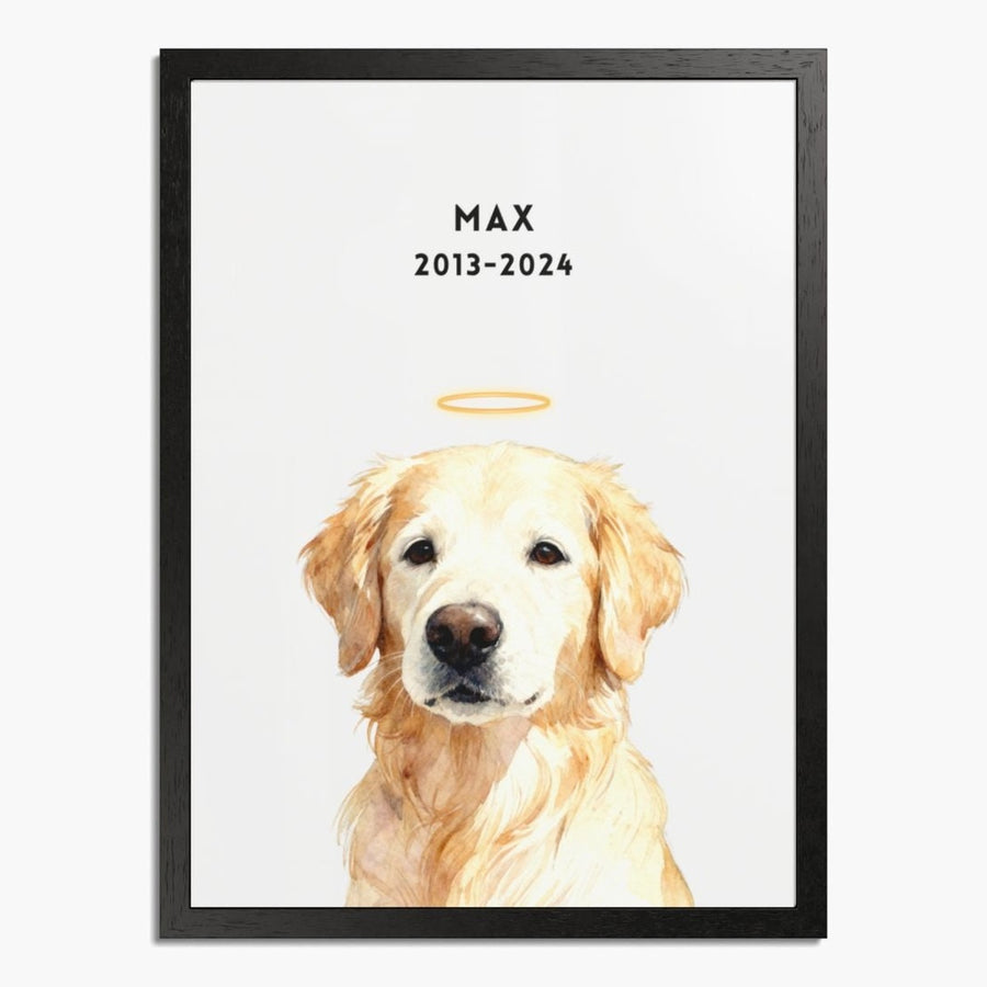 Custom Memorial Pet Portrait with Halo
