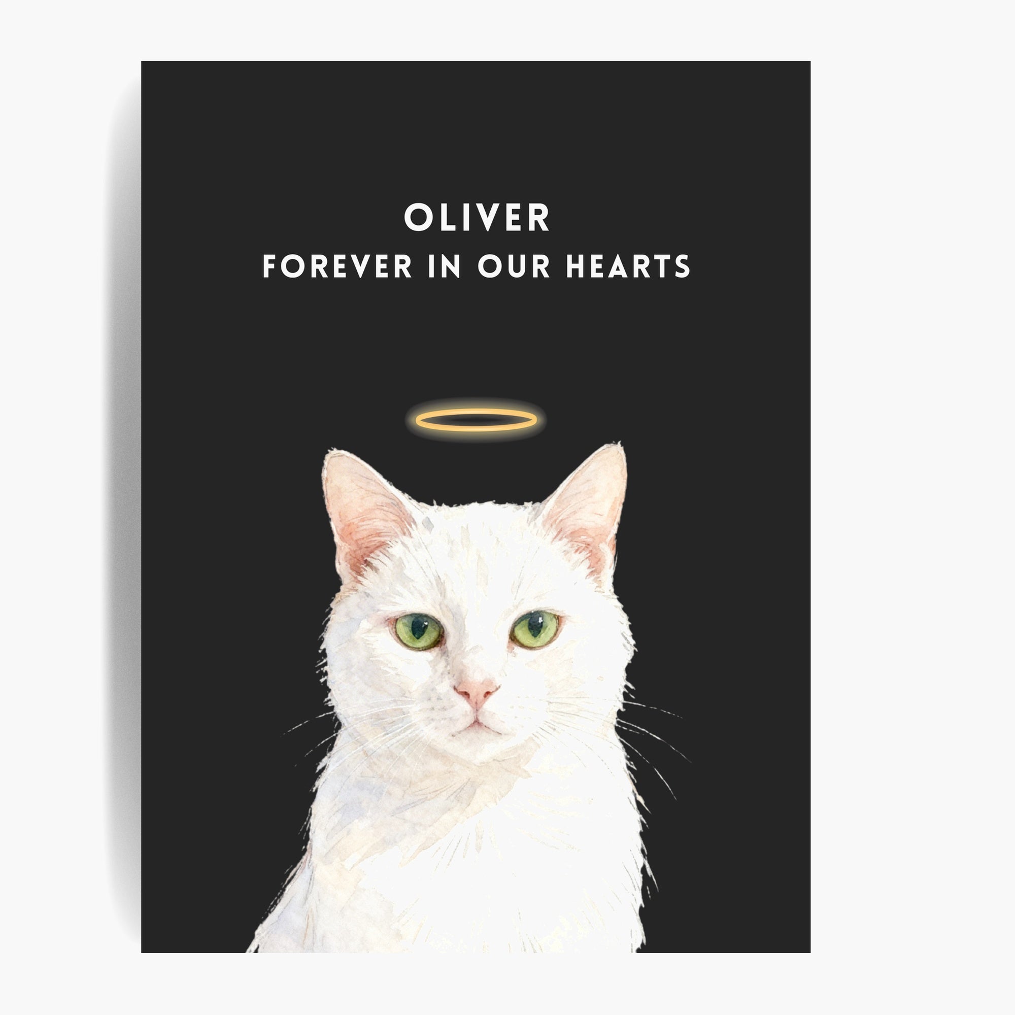 Custom Memorial Pet Portrait with Halo