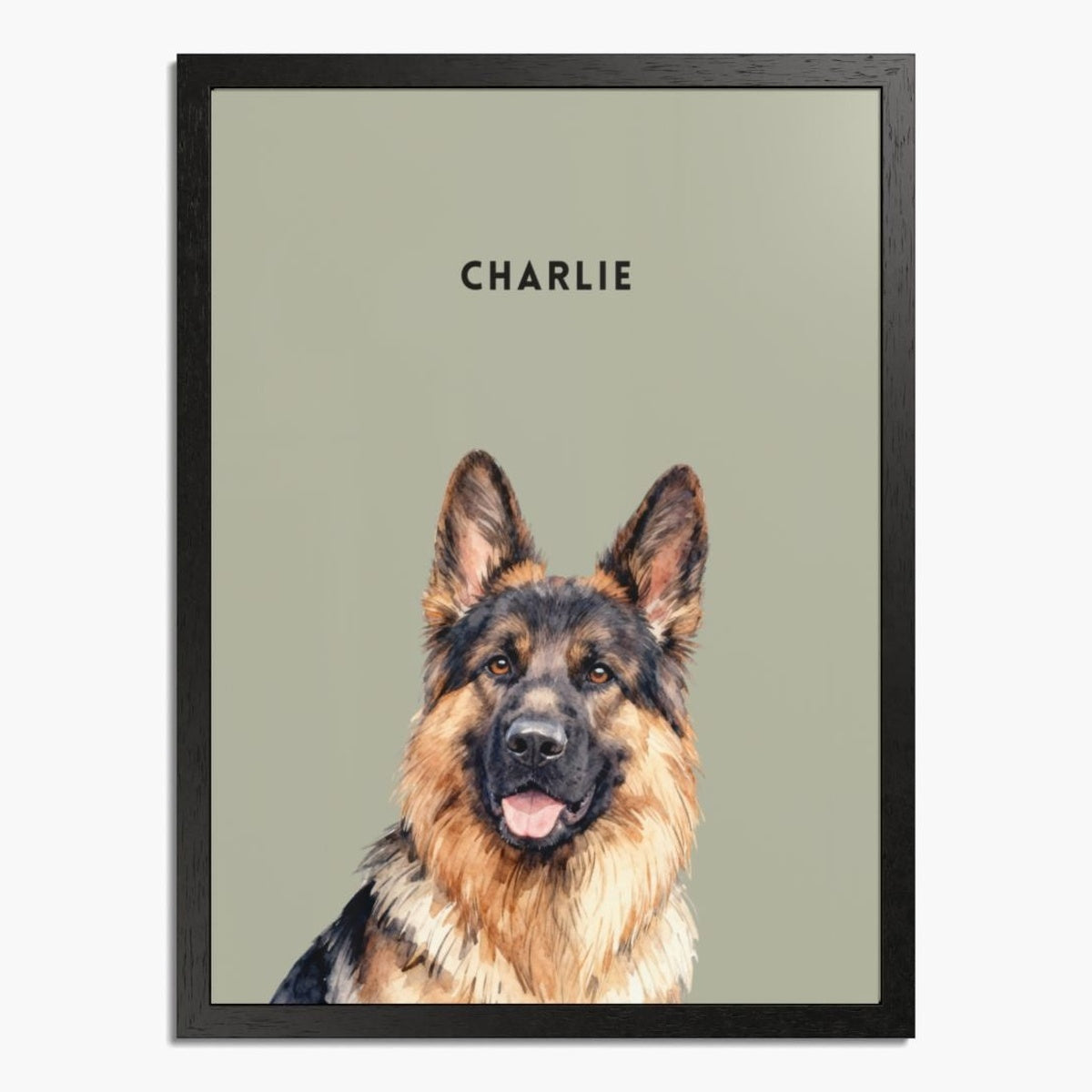 Custom Watercolor One Pet Portrait