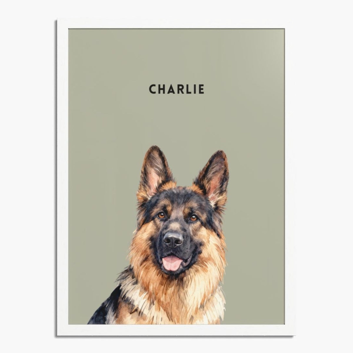 Custom Watercolor One Pet Portrait