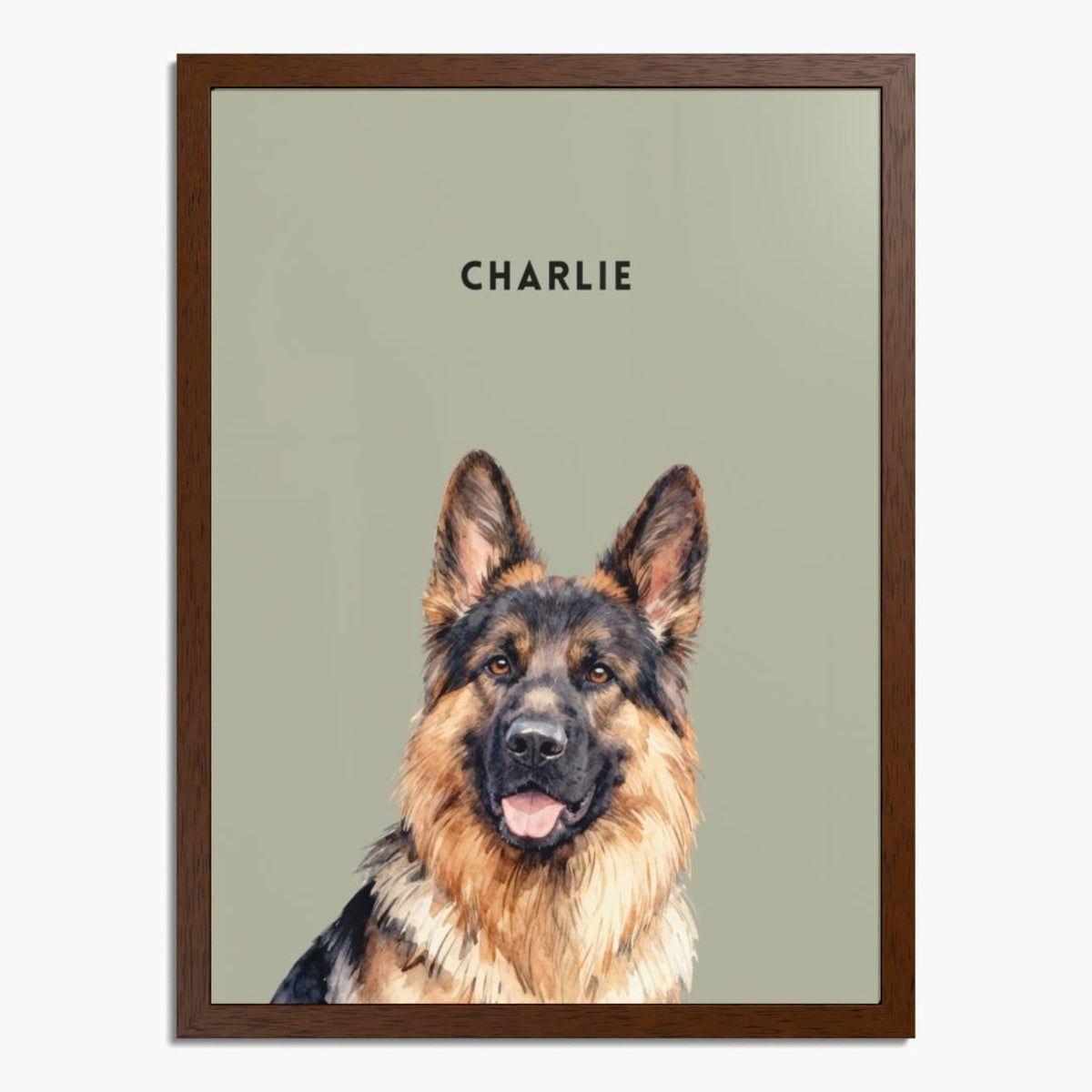 Custom Watercolor One Pet Portrait