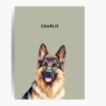 Custom Watercolor One Pet Portrait