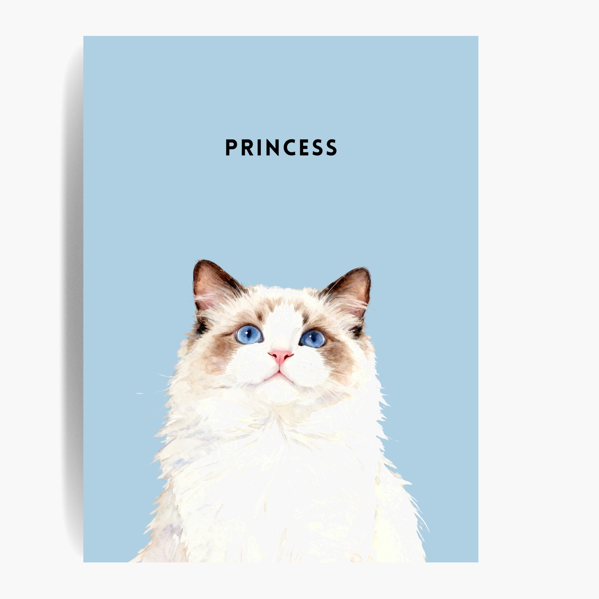 Custom Watercolor One Pet Portrait