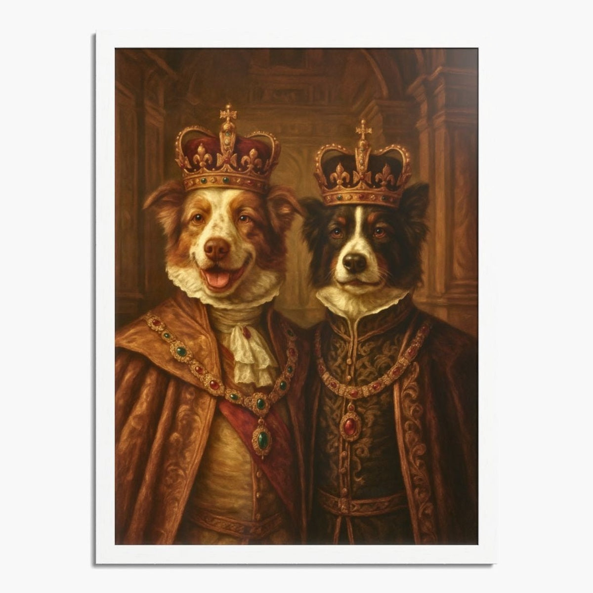 Vintage Royal Custom Two Pet Portrait
