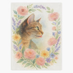 Spring Floral Custom Pet Blanket