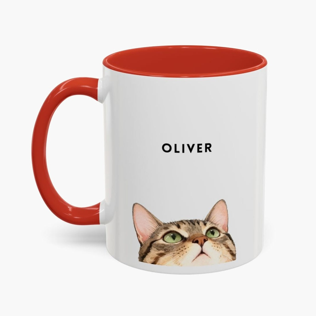Custom Peeking Pet Colorful Mug