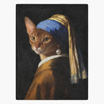 Pearl Earring Custom Pet Blanket