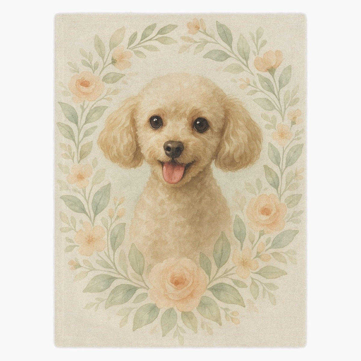Cozy Floral Custom Pet Blanket