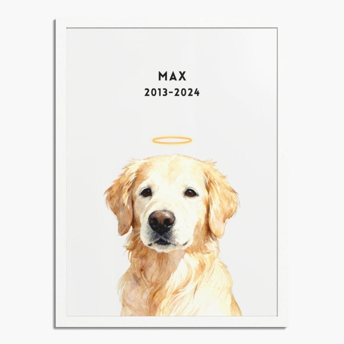 Custom Memorial Pet Portrait with Halo