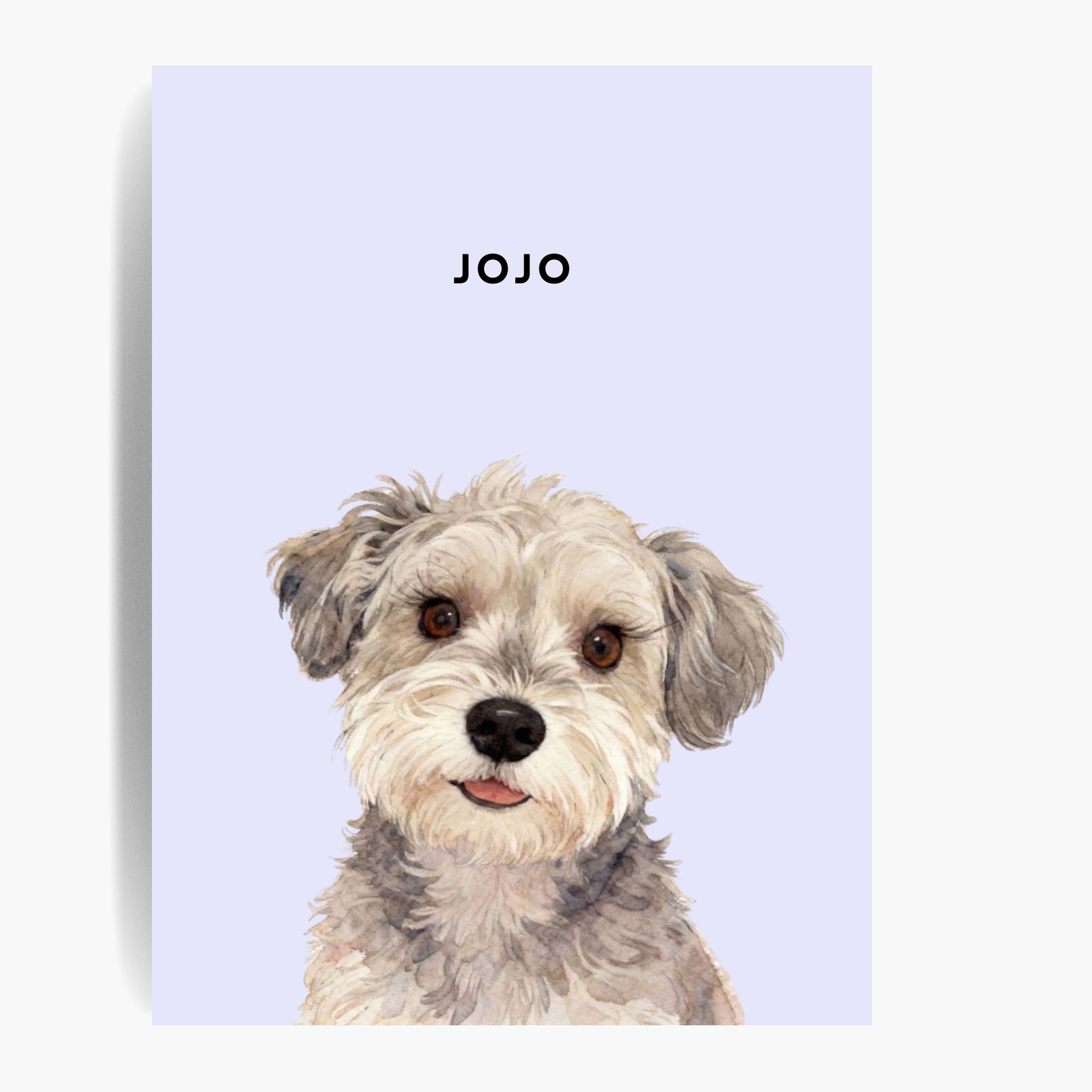 Custom Watercolor One Pet Portrait