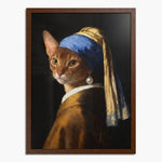 Pearl Earring Custom Pet Portrait