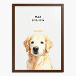 Custom Memorial Pet Portrait with Halo
