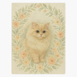 Cozy Floral Custom Pet Blanket