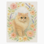 Spring Floral Custom Pet Blanket