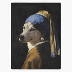 Pearl Earring Custom Pet Blanket