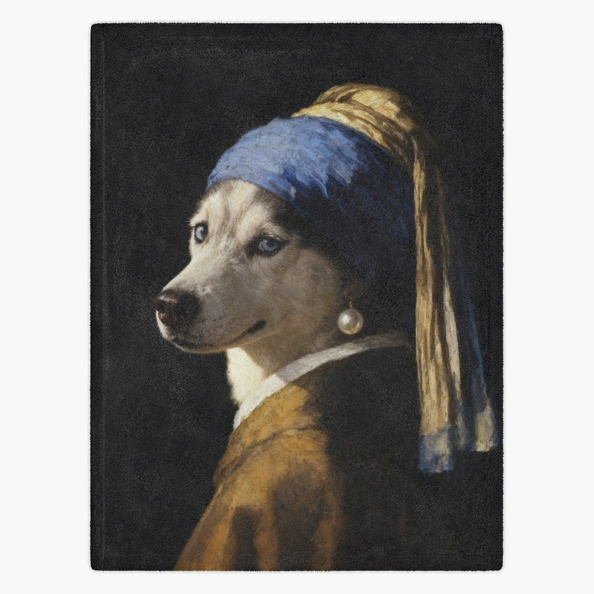 Pearl Earring Custom Pet Blanket