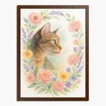 Spring Floral Custom Pet Portrait