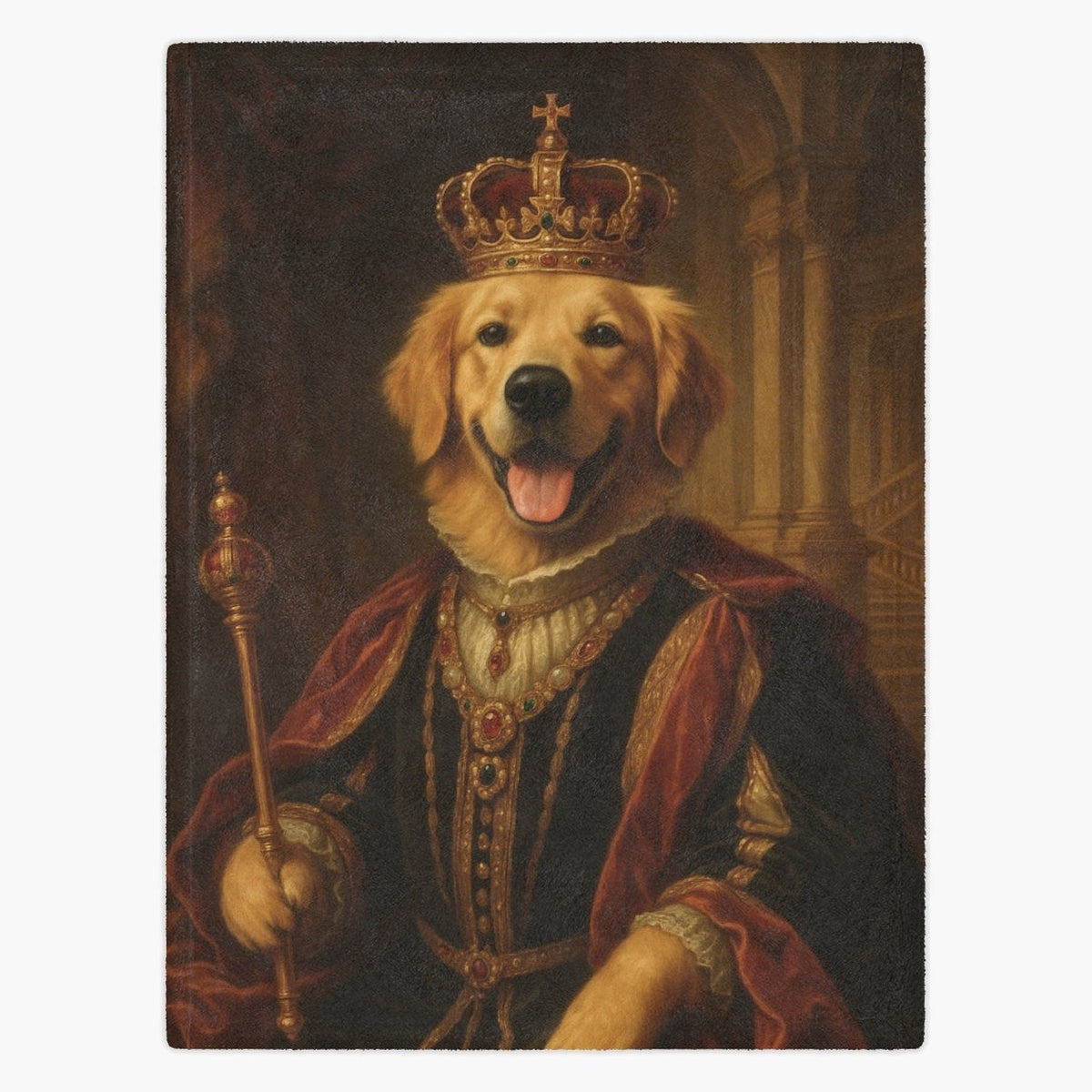 Vintage Royal Custom Pet Blanket