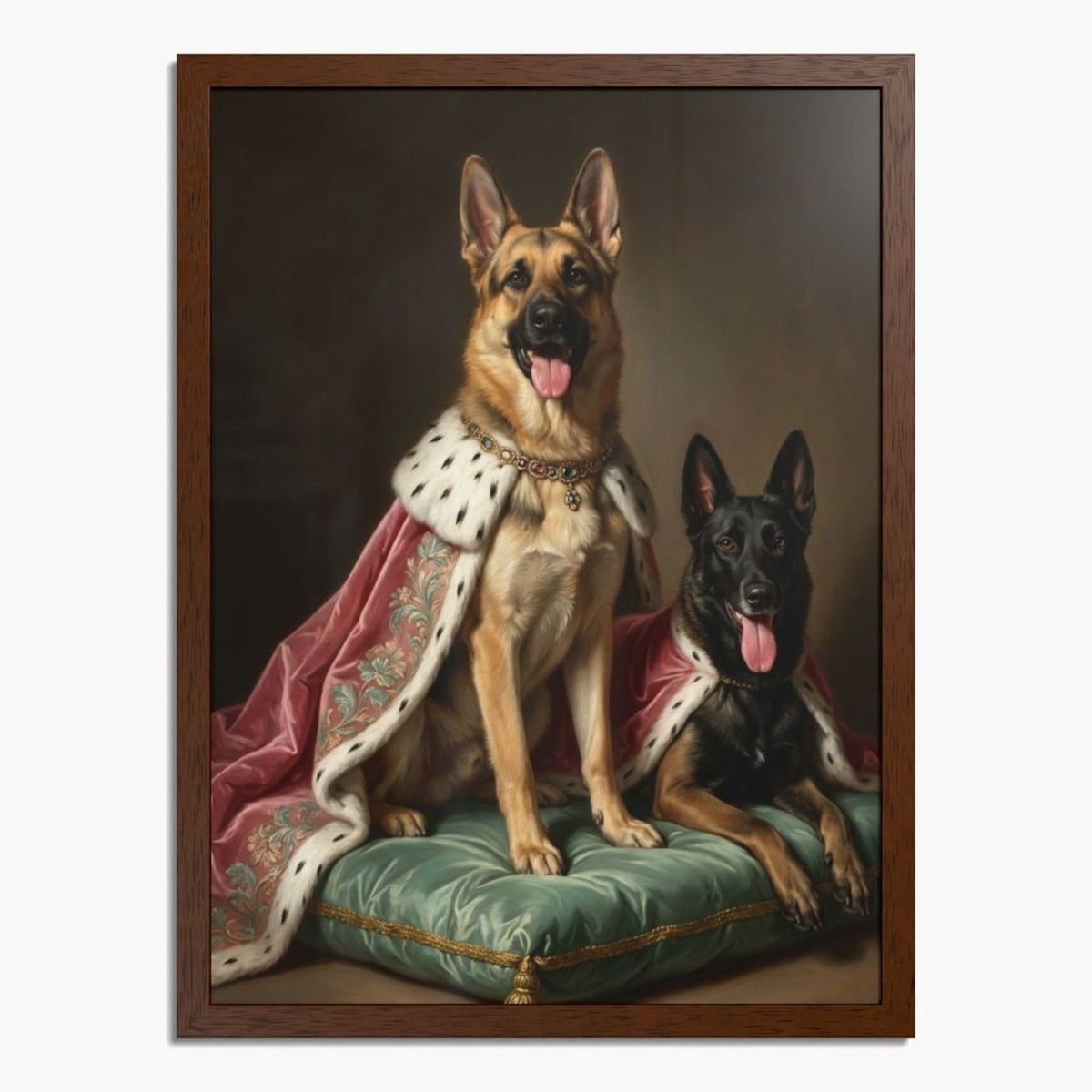 Aristocratic Custom Two Pet Portrait
