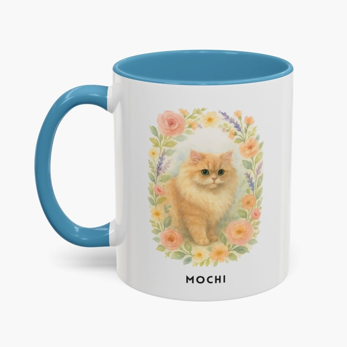 Custom Floral Pet Colorful Mug