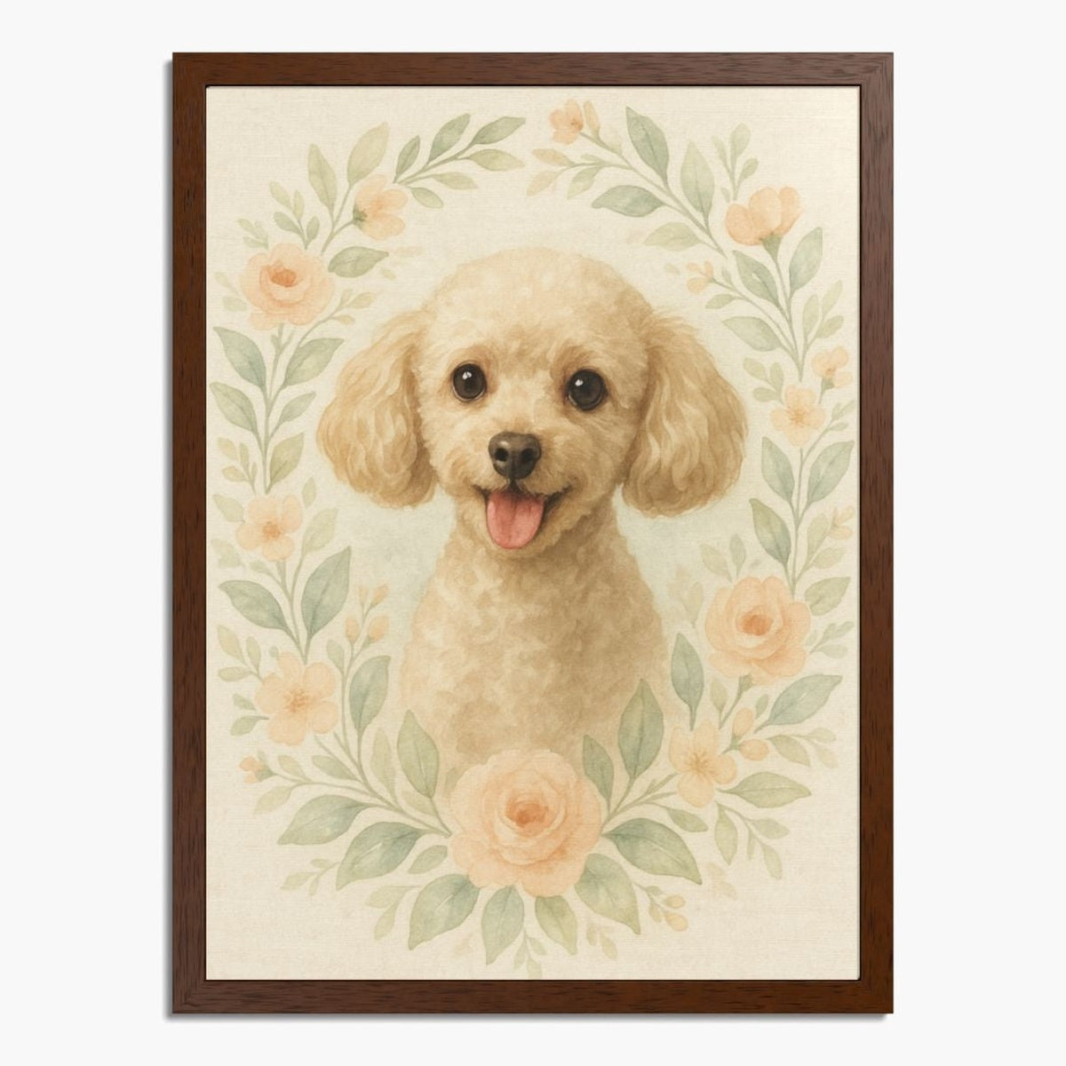 Cozy Watercolor Custom Pet Portrait