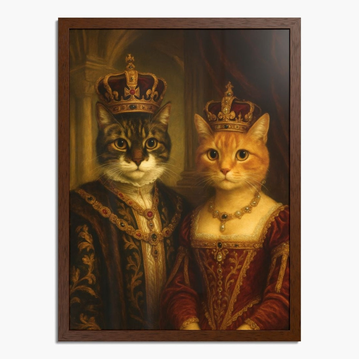 Vintage Royal Custom Two Pet Portrait