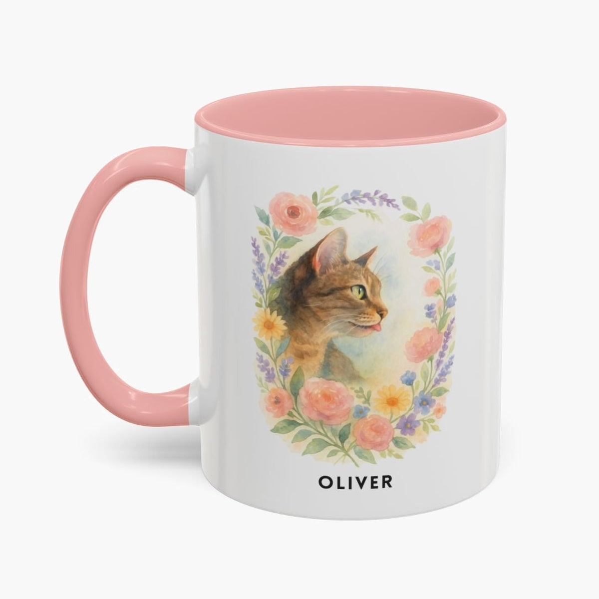 Custom Floral Pet Colorful Mug