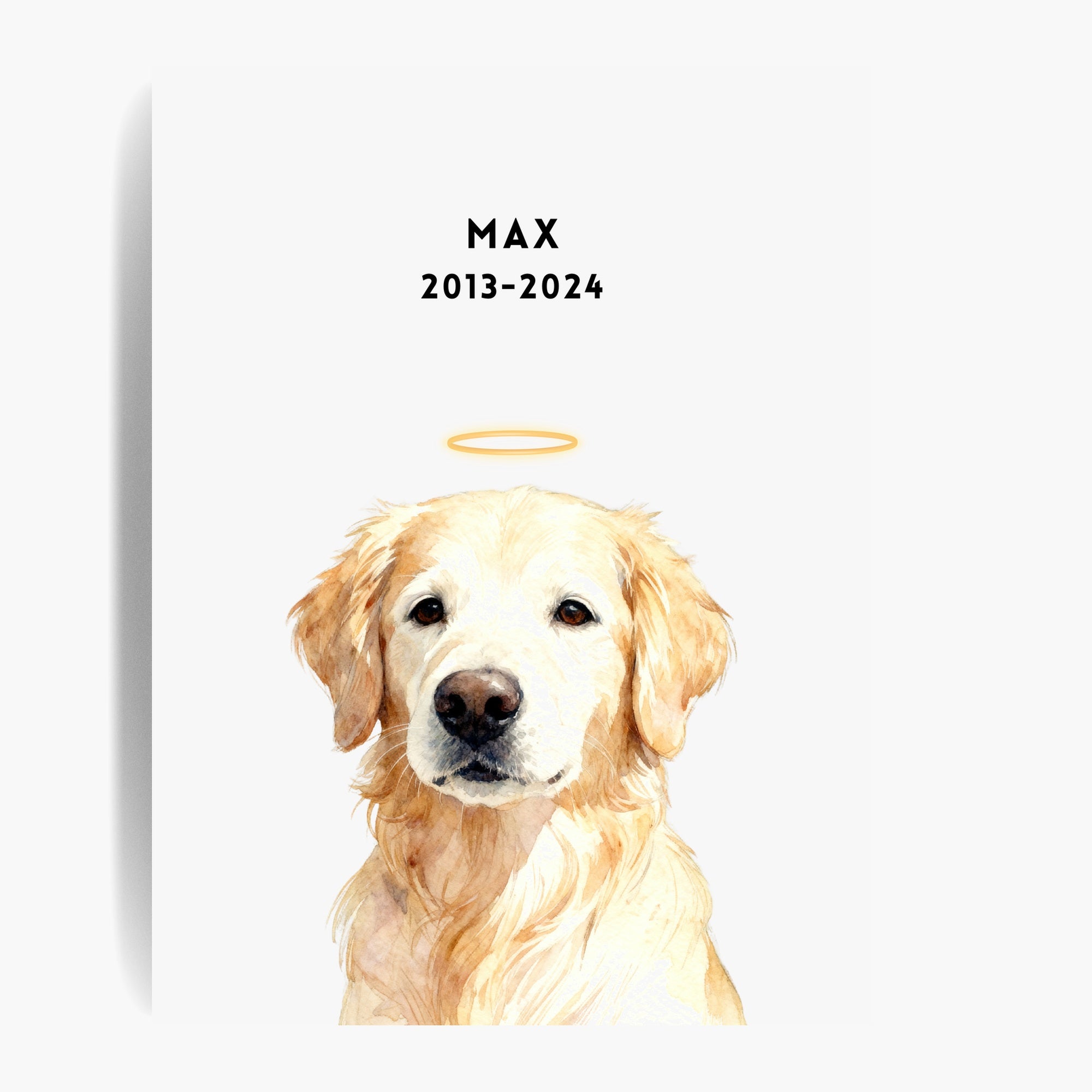 Custom Memorial Pet Portrait with Halo