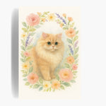 Spring Floral Custom Pet Portrait