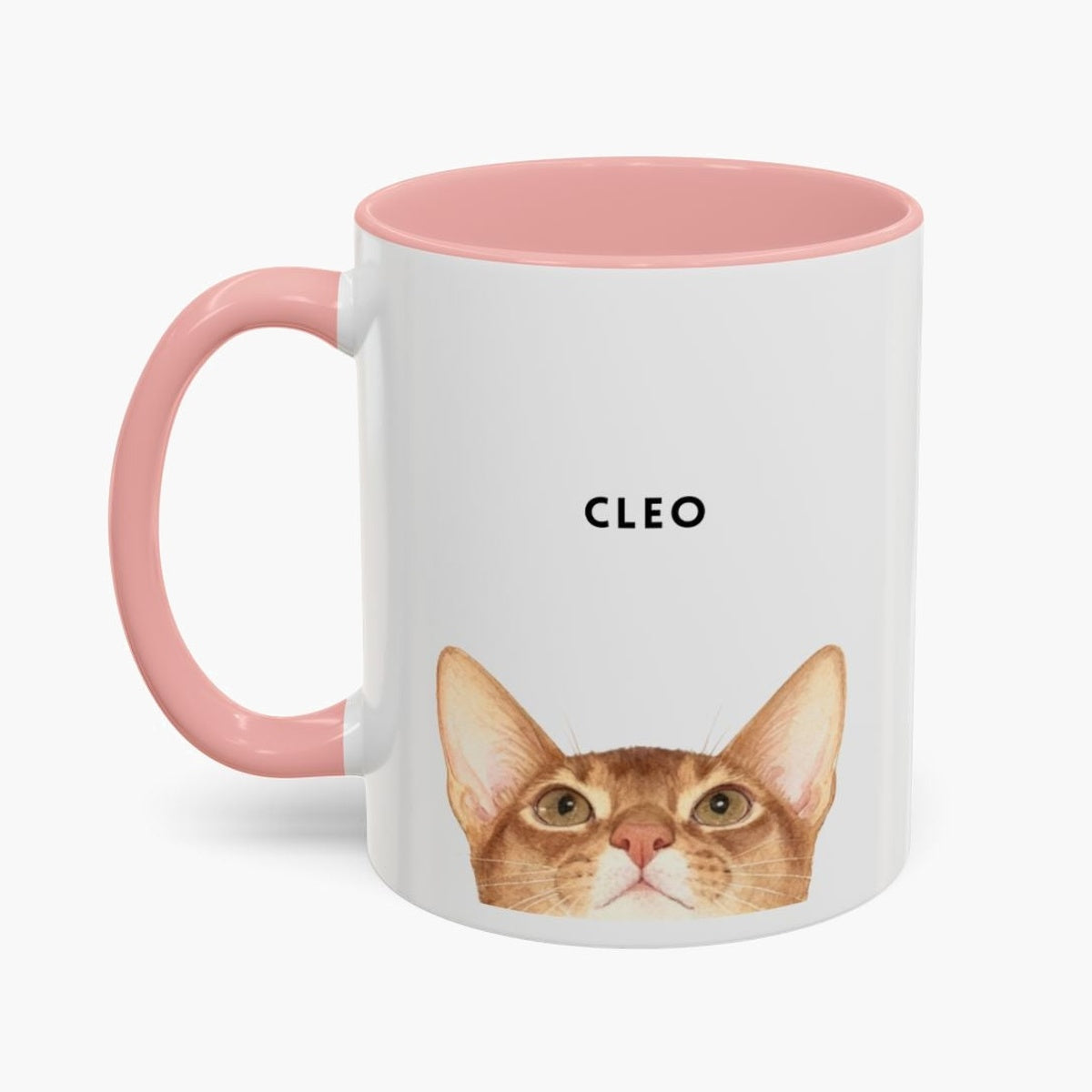 Custom Peeking Pet Colorful Mug
