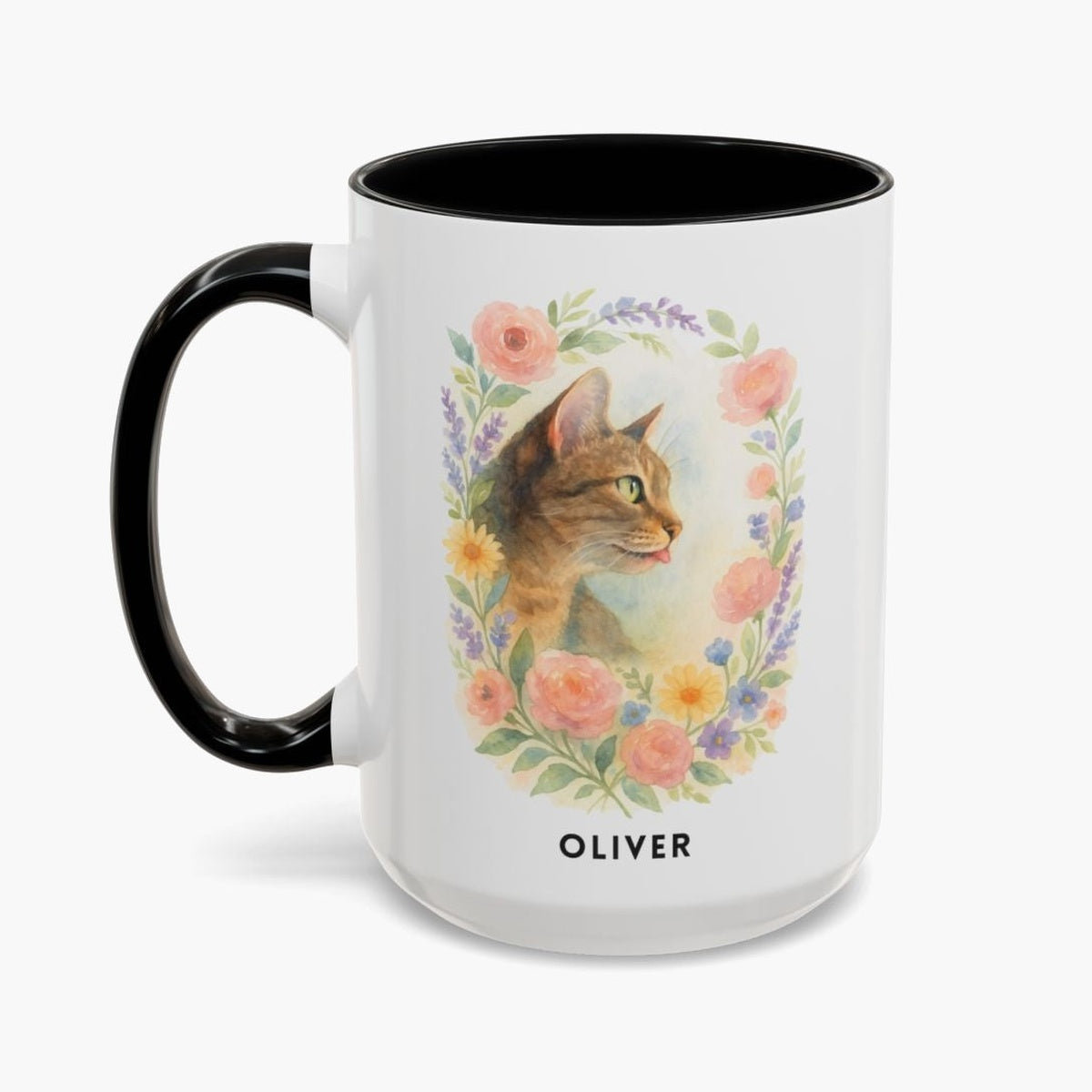 Custom Floral Pet Colorful Mug