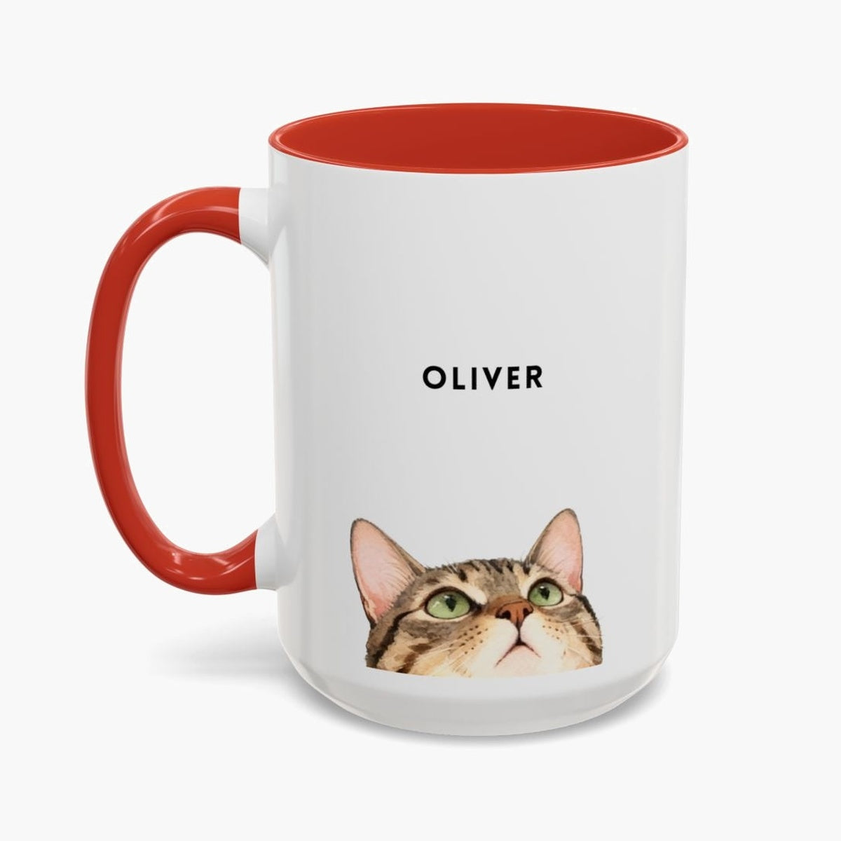 Custom Peeking Pet Colorful Mug