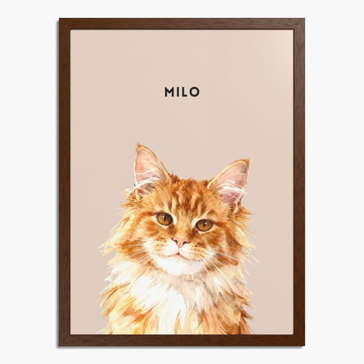 Custom Watercolor One Pet Portrait