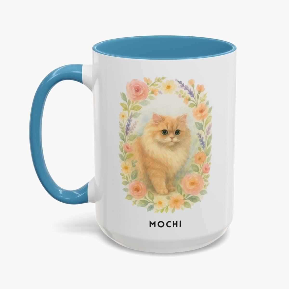 Custom Floral Pet Colorful Mug