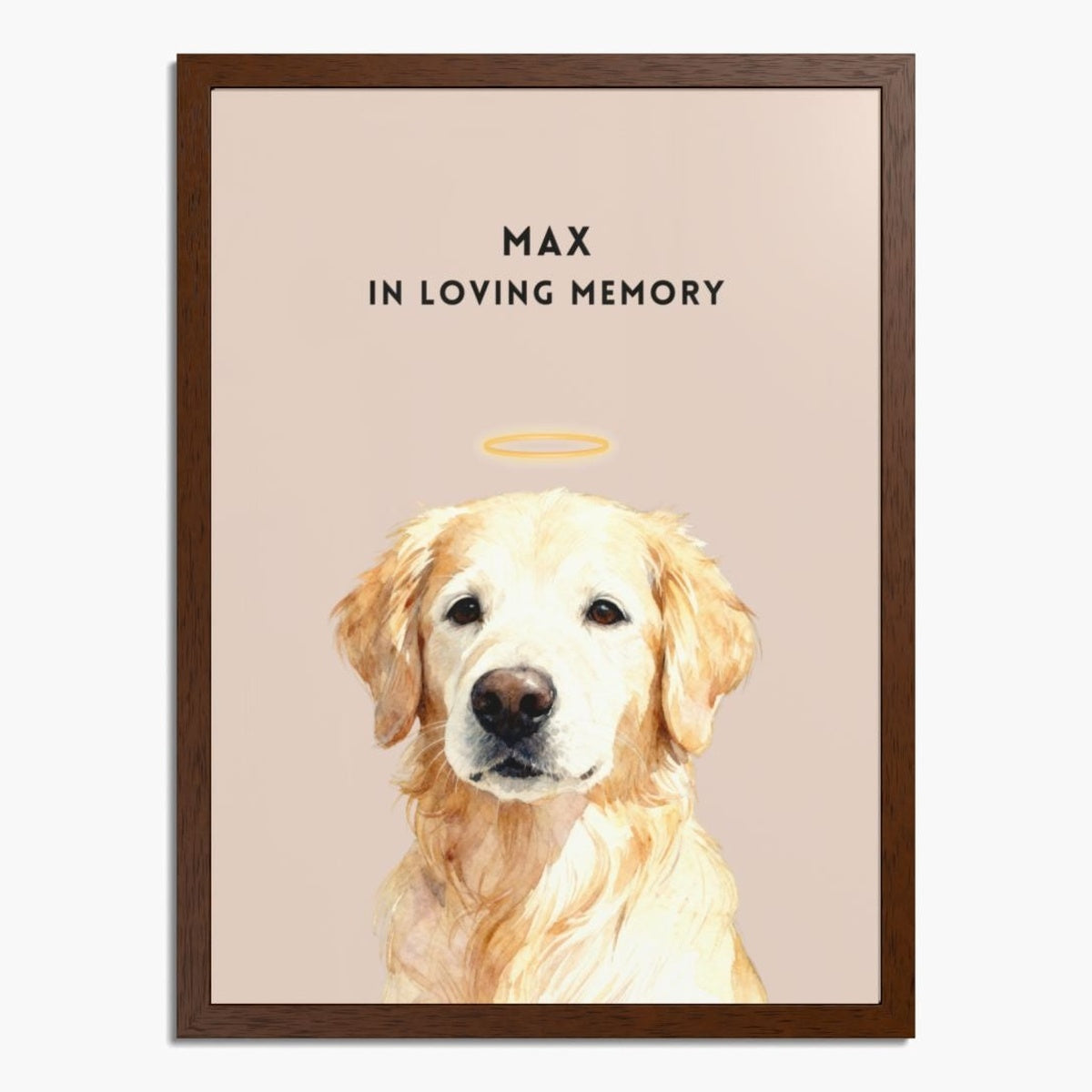 Custom Memorial Pet Portrait with Halo