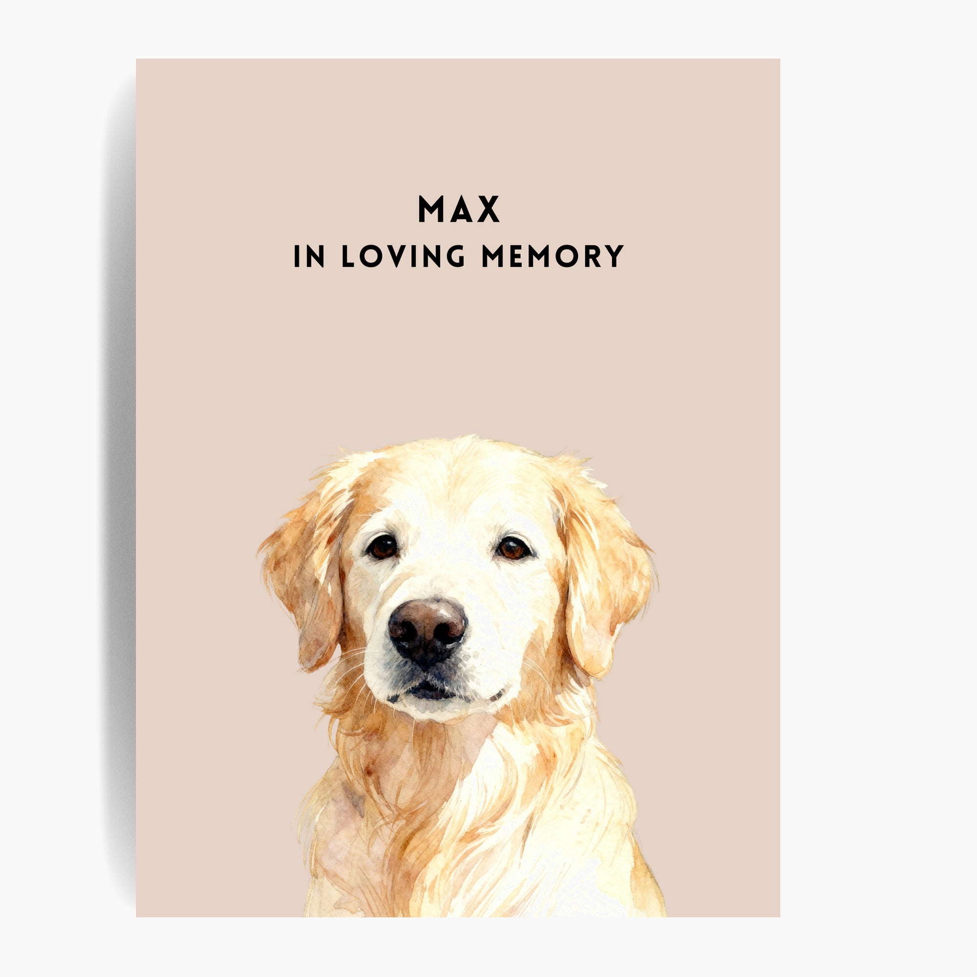 Custom Memorial Pet Portrait