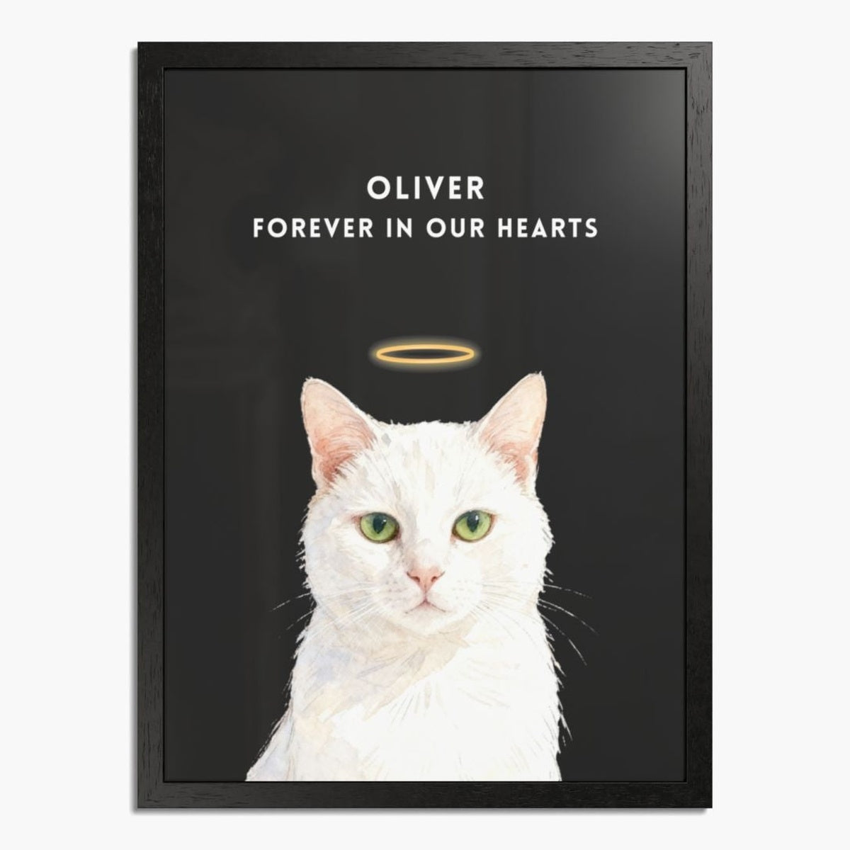 Custom Memorial Pet Portrait with Halo