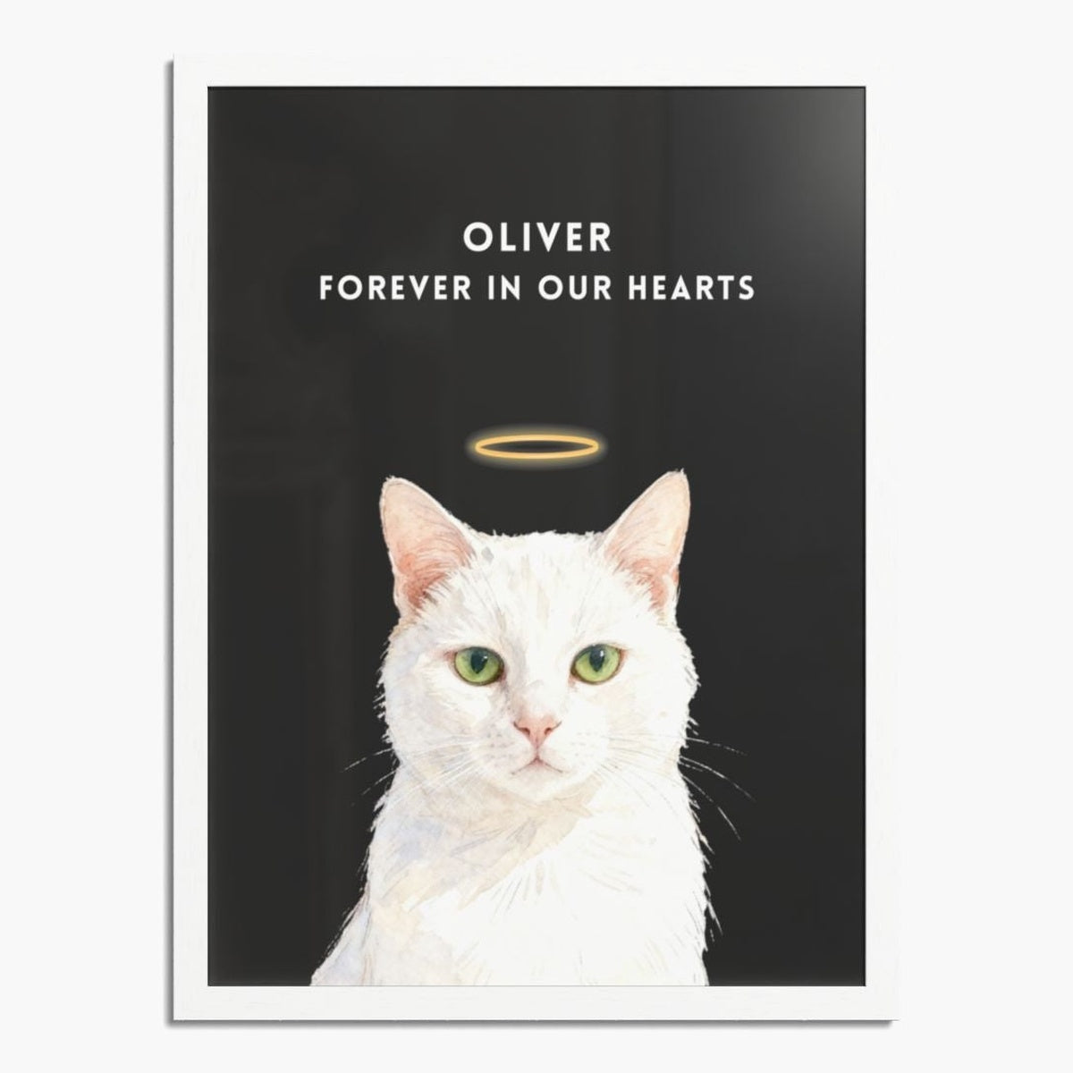 Custom Memorial Pet Portrait with Halo