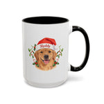 Santa Hat Colorful Mug 15 oz (Booth) — Black
