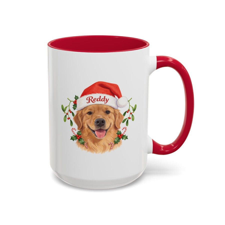 Santa Hat Colorful Mug 15 oz (Booth) — Red
