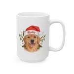 Santa Hat Colorful Mug 15 oz (Booth) — White