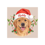 Santa Hat Pet Magnet (Booth) — Dusty Pink