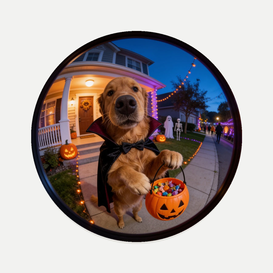 Trick or Treat Pet Coaster (Booth) — design 1
